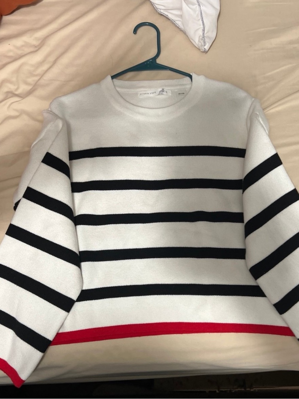 Altar'd State Cream Crewneck Pullover